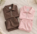 BUNDLE OF 2 CO ORD SETS - BROWN - POWDER PINK