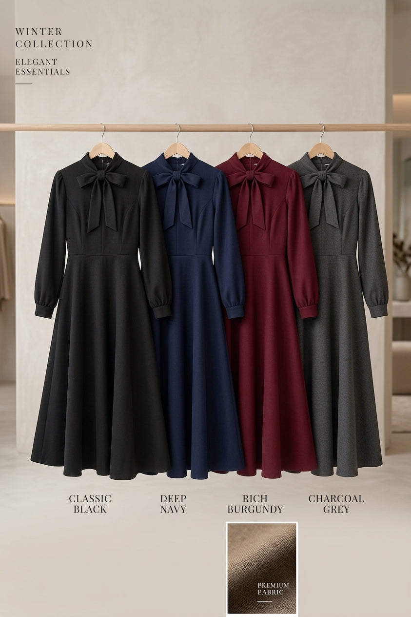 Timeless Winter Dress 🖤 | Zyro Apparels